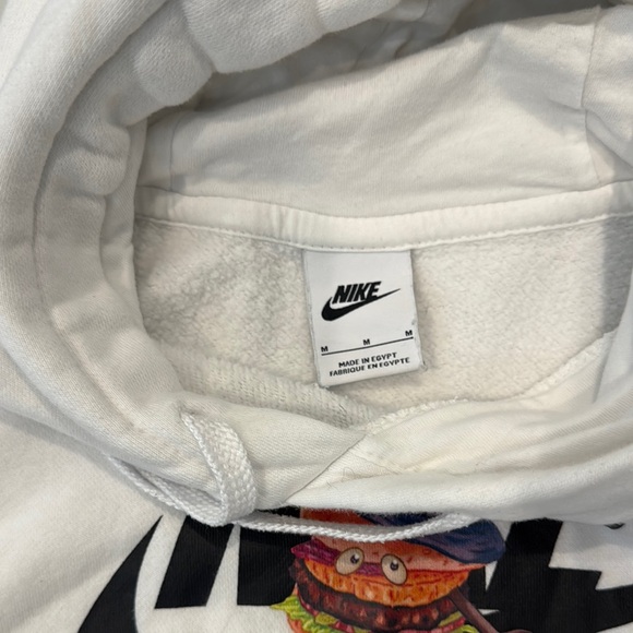 Nike White Hoodie with Graphic Logo - Picture 4 of 5